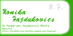 monika hajdukovics business card
